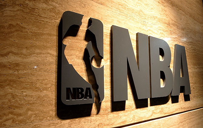 黑眼睛廣告為NBA拍攝的形象墻