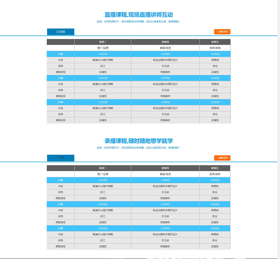 黑眼睛廣告為淘寶大學(xué)培訓官網(wǎng)設計的賣(mài)盟俱樂(lè )部板塊